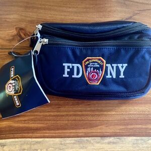 FDNY Fire Department City of New York Waist Fanny Bum Pack Navy NEW NWT Navy Blu